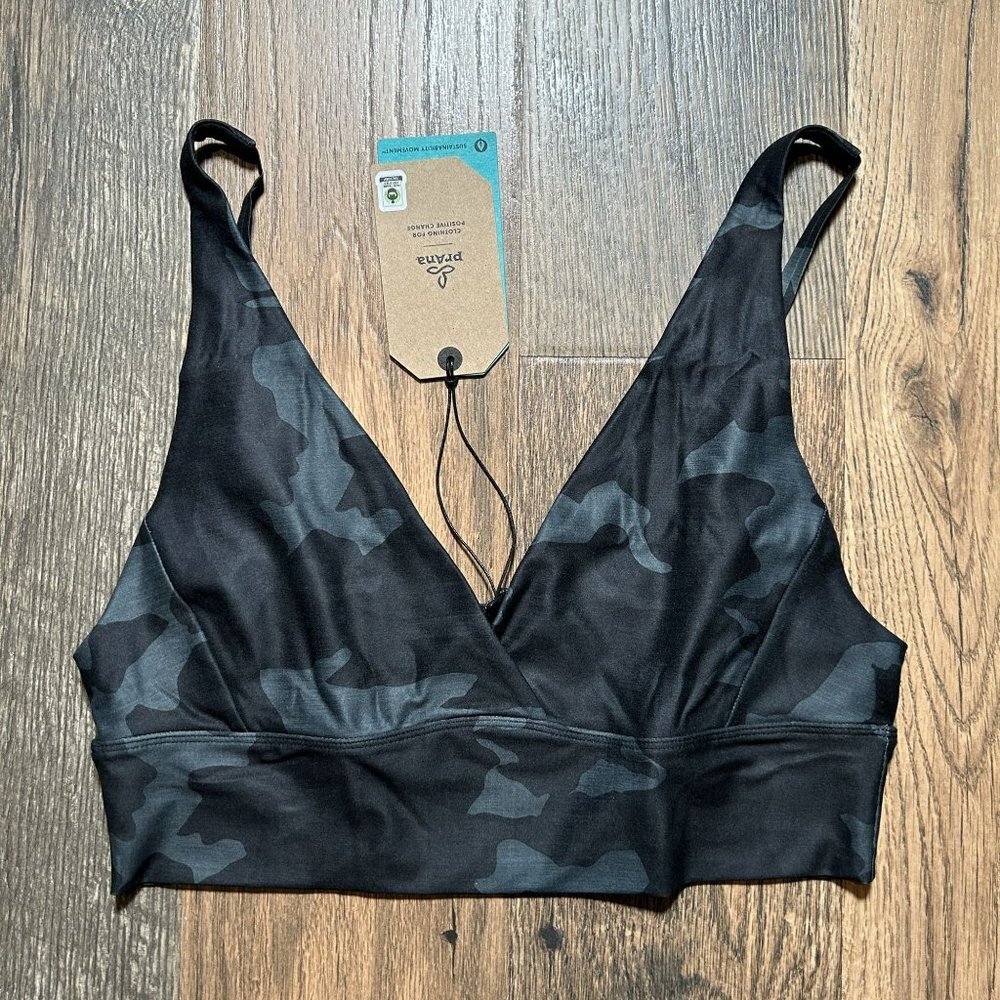 Prana Black Camo Bralette